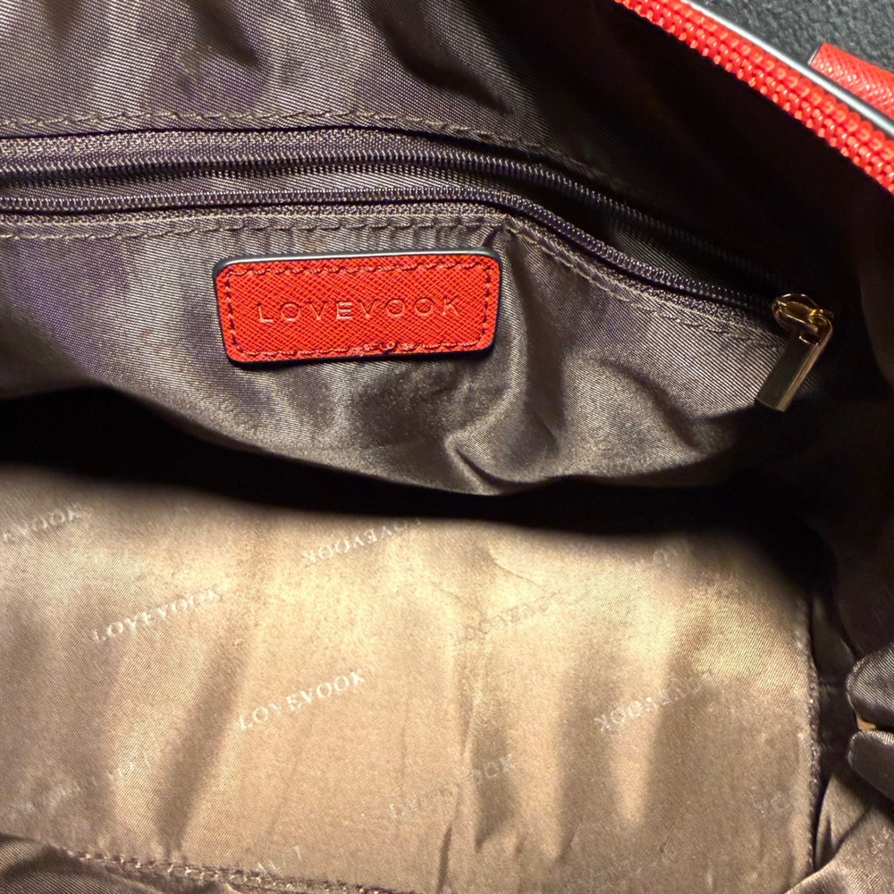 Lovevook Satchel Dome Bag Crossbody Strap Red‎ Medium Purse - Picture 9 of 9